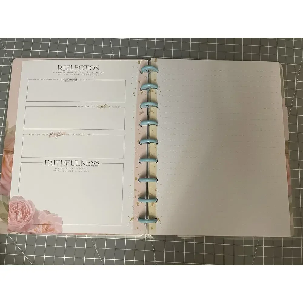 Happy Planner Classic Neutral w/6mo Vertical Checklist Layout & Faith Notebook